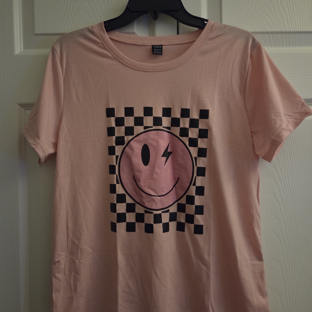 SHEIN Peach T-Shirt